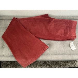 Theory Washed Rust Flare Pants - Size 10
